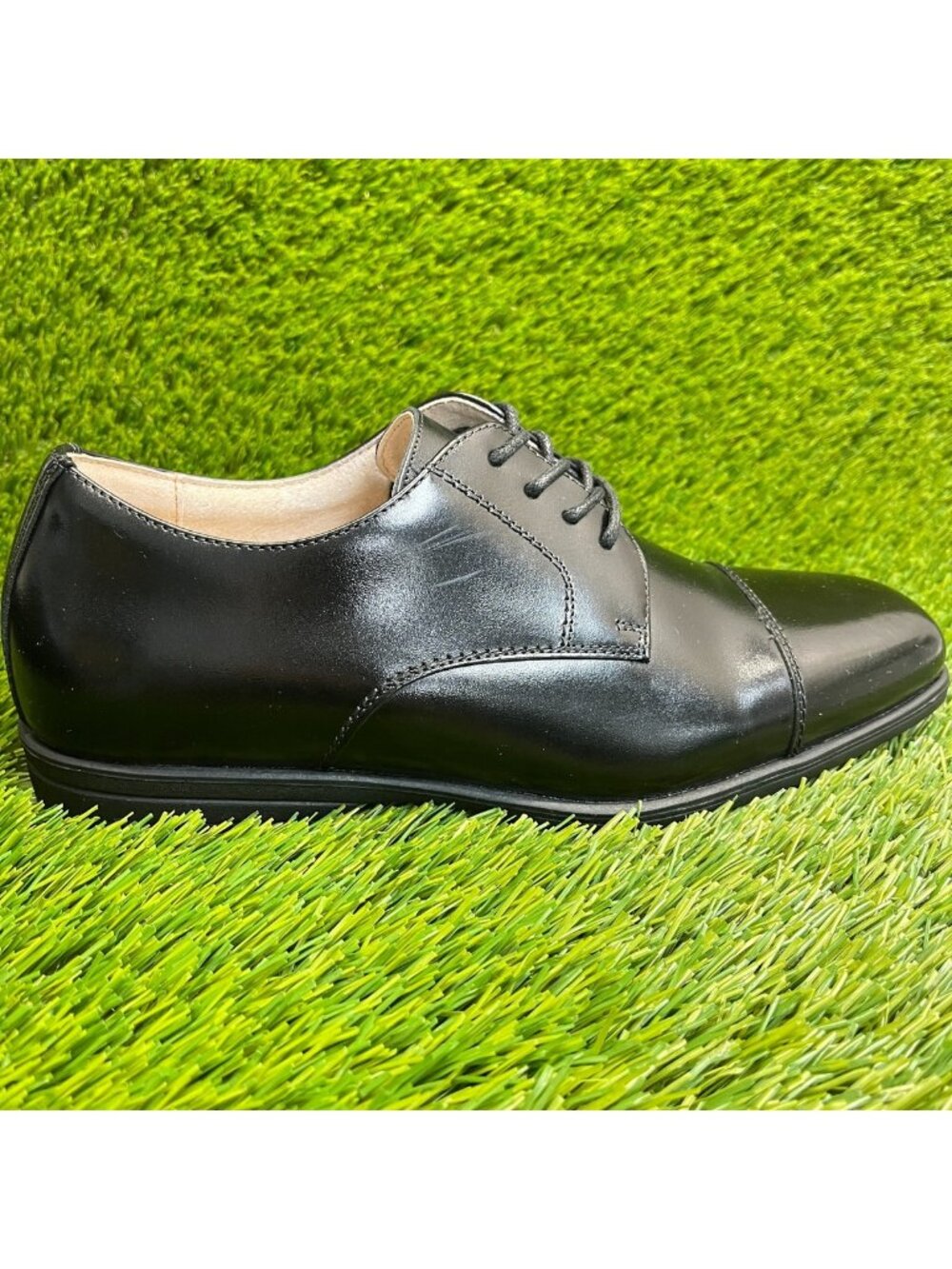 Florsheim Reveal Boys Size 7Y Black Casual Leather Cap Toe Oxford Dress Shoes